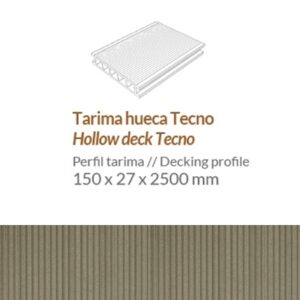 TARIMA DECK "TARIMATEC"® TECNO ALVEOLAR REF. CEMENTO 2216