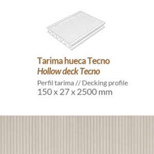 TARIMA DECK "TARIMATEC"® TECNO ALVEOLAR REF. BLANCO 2217
