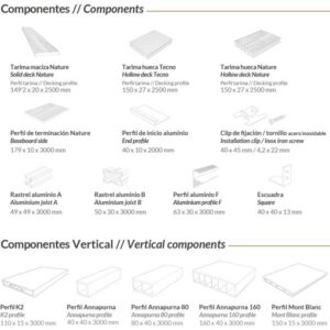 PERFIL ALUMINIO "TARIMATEC" INICIO