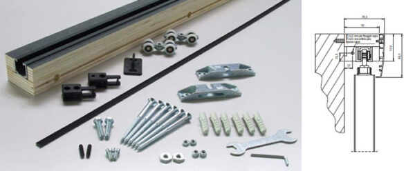 ACCESORIOS PUERTA CORREDERA KRONA 500/80-120 KG.