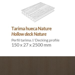 TARIMA DECK "TARIMATEC"® NATURE ALVEOLAR REF. WENGE 2204