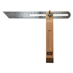 ESCUADRA MEDICION ANGULO BISELADA C/ESCALA