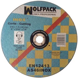 DISCO CORTE ABRASIVO INOX 230X1