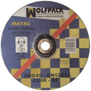 DISCO WOLFPACK CORTE HIERRO 178X3 2X22