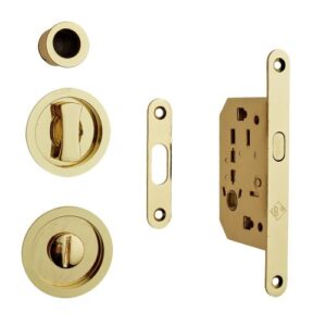 KIT PUERTA CORREDERA NEGRO C/MULETILLA