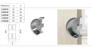 TIRADOR ENCASTRABLE DIDHEYA ACERO 35MM INOX I3250