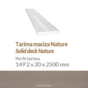 TARIMA DECK "TARIMATEC"® NATUR SOLIDO EFECTO MADERA